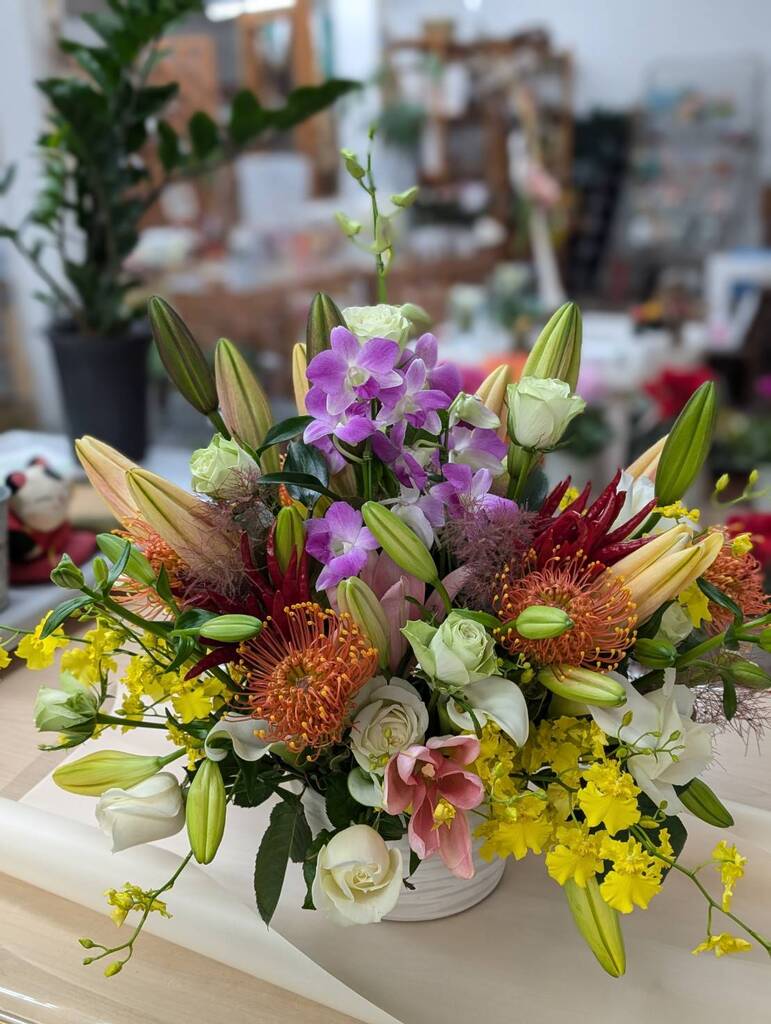 お誕生日にプレゼントするフラワーアレンジ