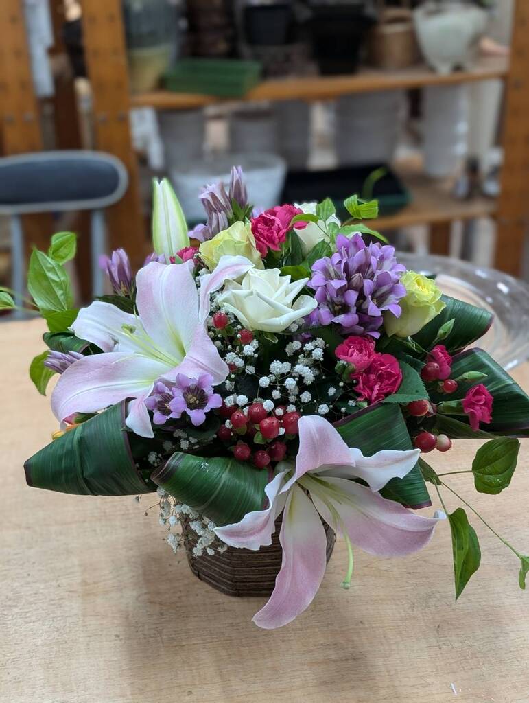 マンツーマンフラワーアレンジ講座3