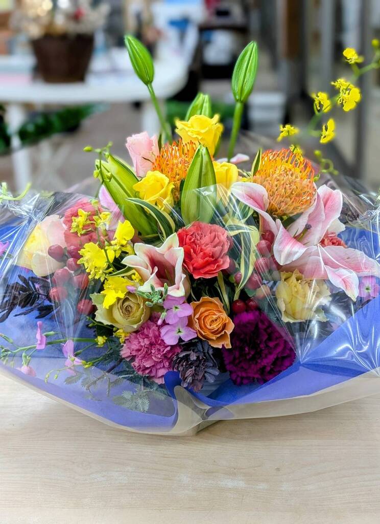 退職祝フラワーアレンジ