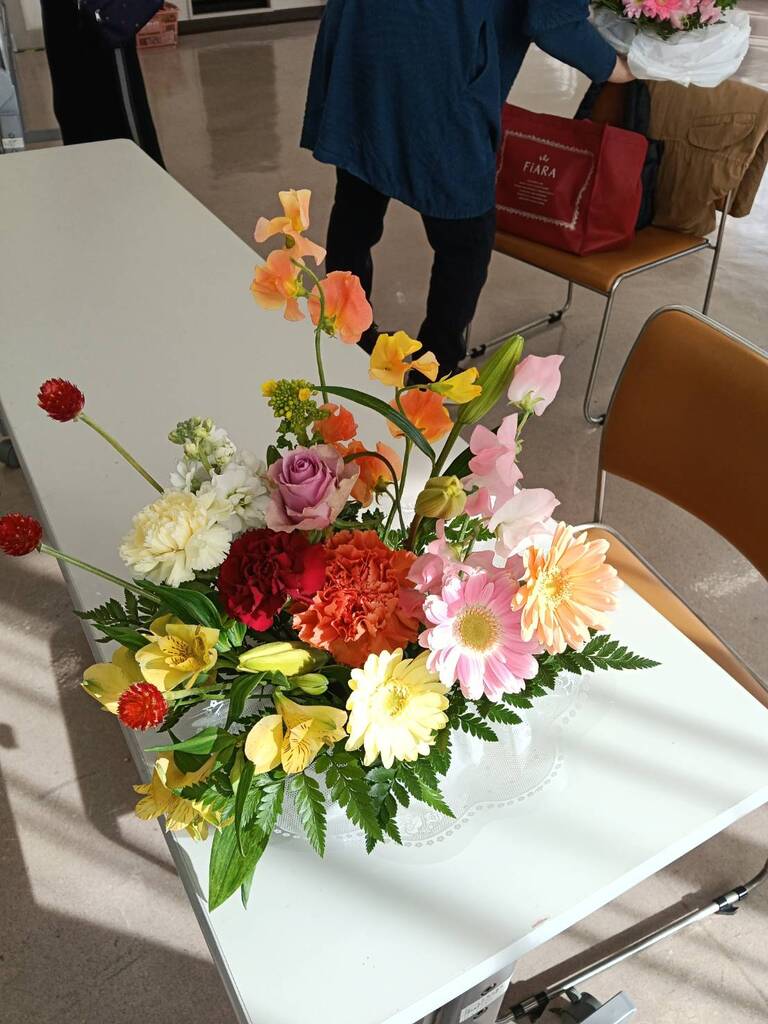 今月のアレンジフラワー講座8