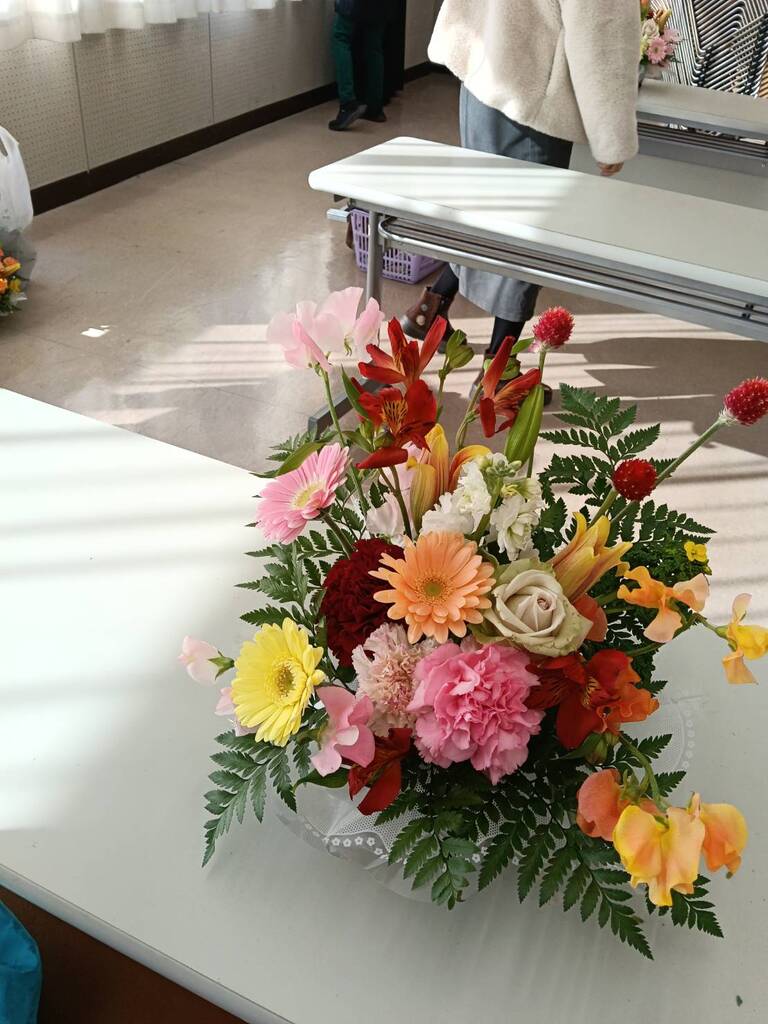 今月のアレンジフラワー講座6