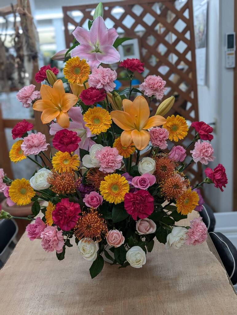 卒園式の会場装花です。