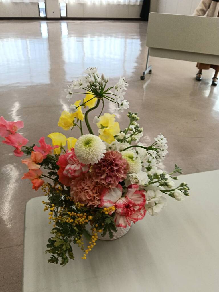 今月のアレンジフラワー講座3