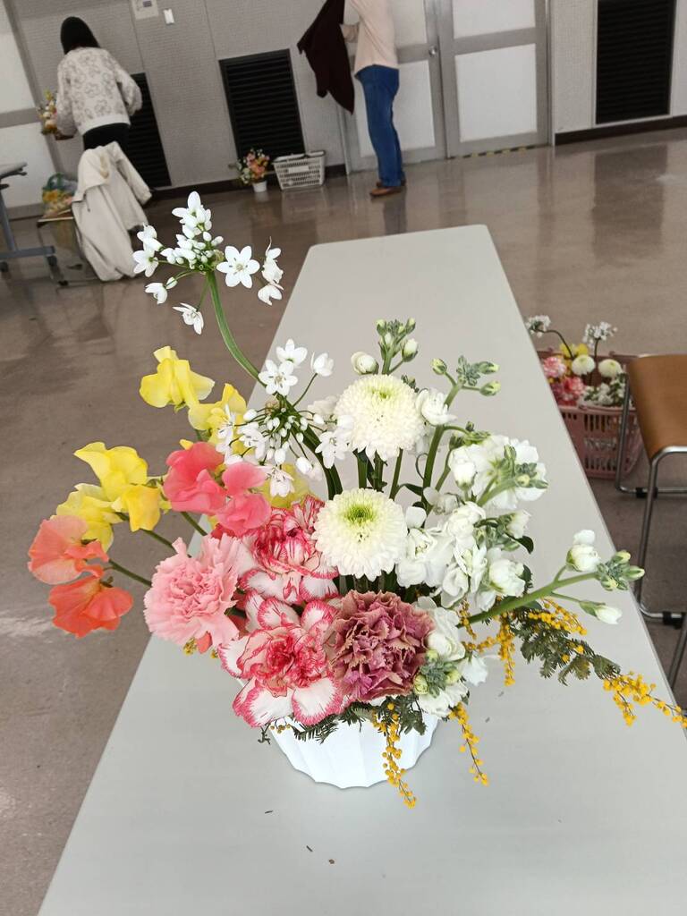 今月のアレンジフラワー講座5