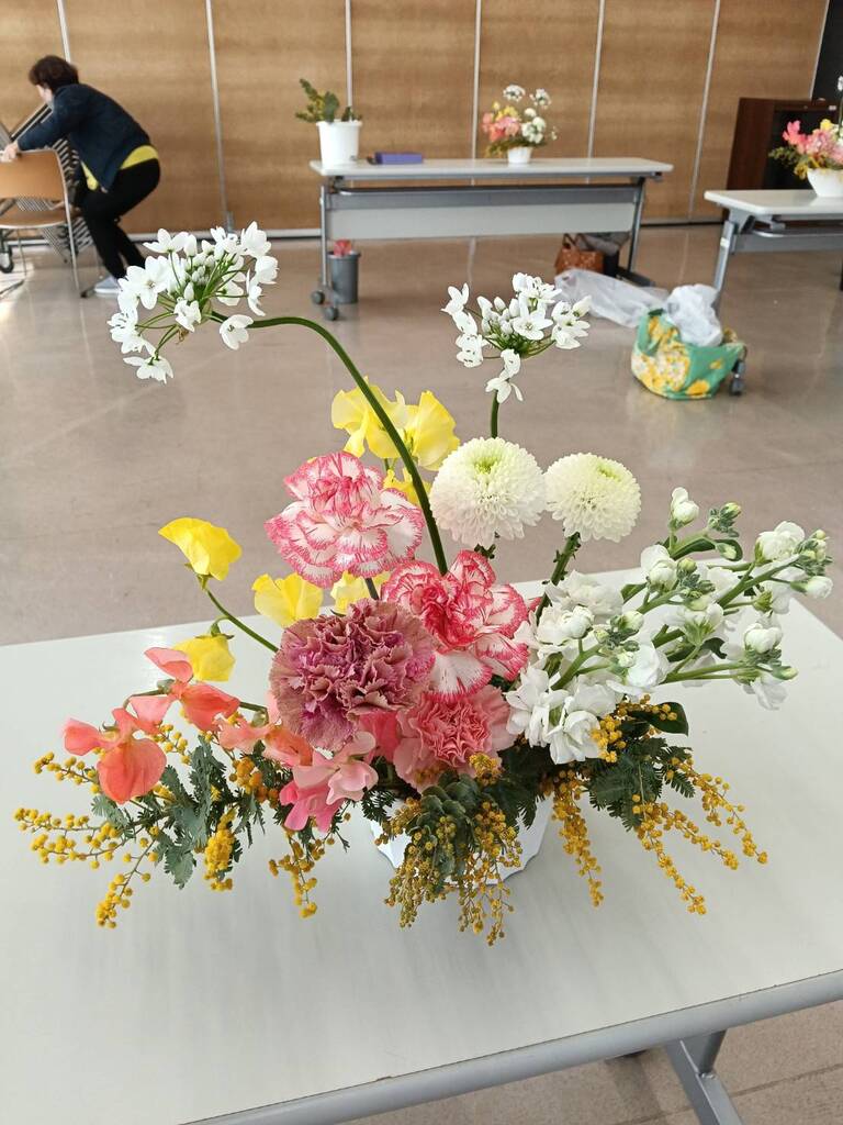 今月のアレンジフラワー講座6