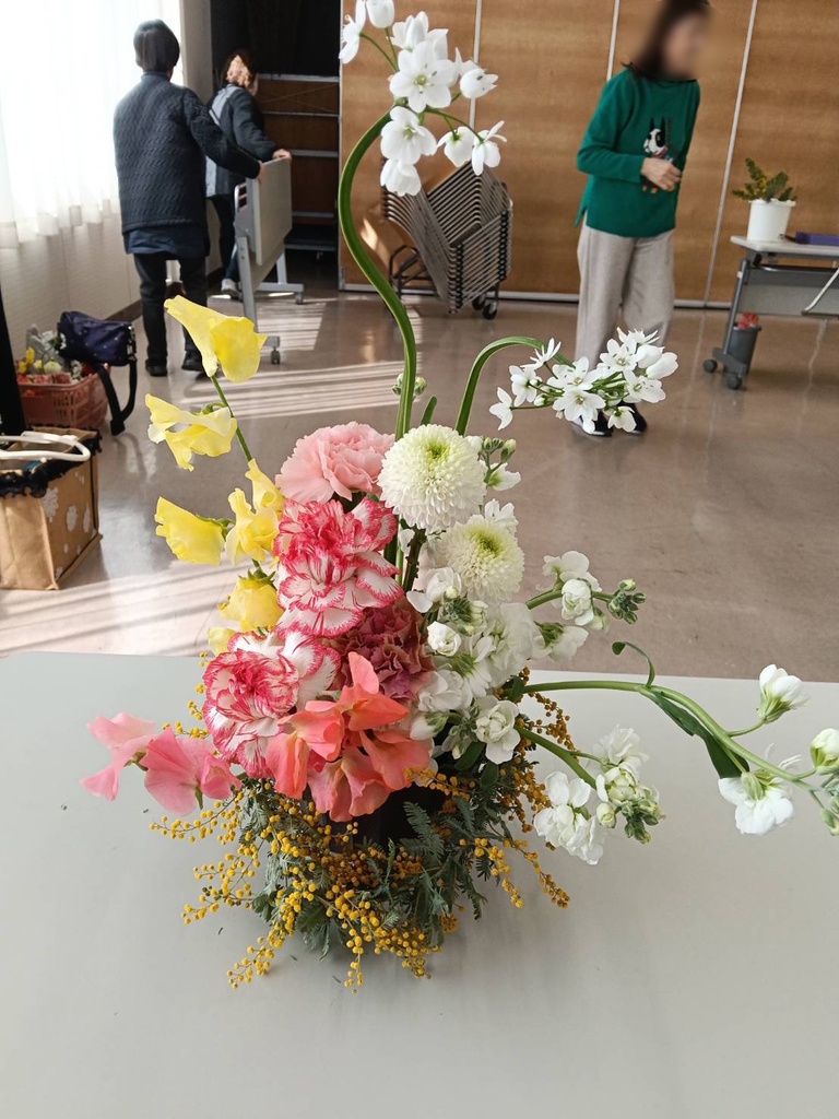 今月のアレンジフラワー講座7